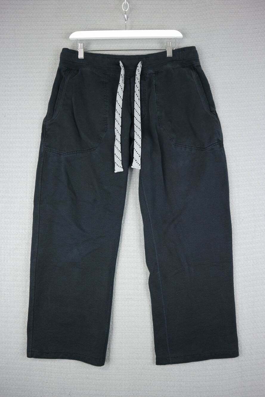 Lululemon Relaxed Straight Cut Cotton Fleece Pants Medium Hemmed
